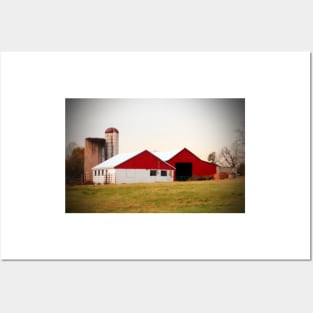 Red And White Barn Posters and Art